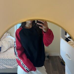 LF red and black crewneck shirt